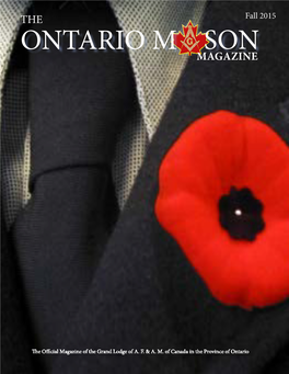Ontario Mason Magazine Fall 2015 Issue ( Pdf, 2.37 MB )