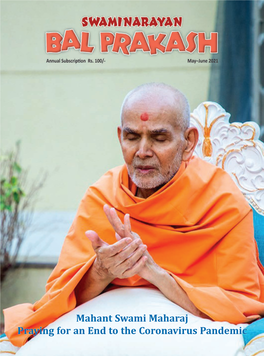 Mahant Swami Maharaj Praying for an End to the Coronavirus Pandemic