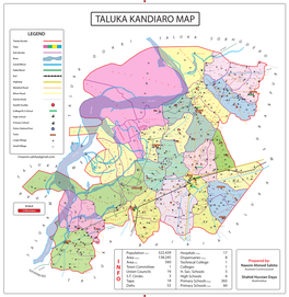 Taluka Kandiaro Map