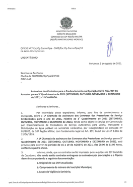 36. Assinatura De Contrato Para O 3º Ciclo