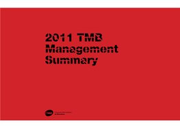 2011 Tmb Management Summary Index