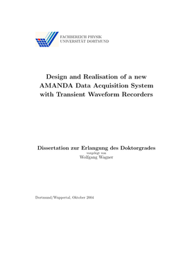 Design and Realisation of a New AMANDA Data Acquisition System with Transient Waveform Recorders