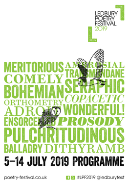 Ledbury Poetry Festival Programme 2019