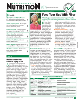 Feed Your Gut with Fiber 2015 Dietary Guidelines Released