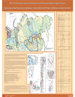 Map of Dolerite Dyke Swarms and Related Units of Russia and Selected Adjacent Regions