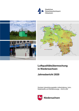 Luftqualitätsüberwachung in Niedersachsen Jahresbericht 2020