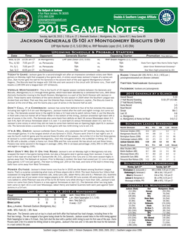 04 28 15 Game Notes At