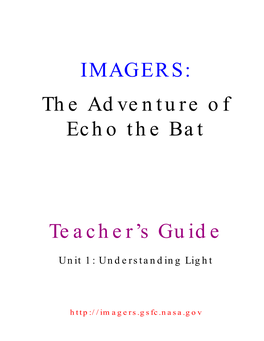 IMAGERS: the Adventure of Echo the Bat Teacher's Guide