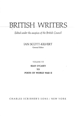 British Writers, V. 7