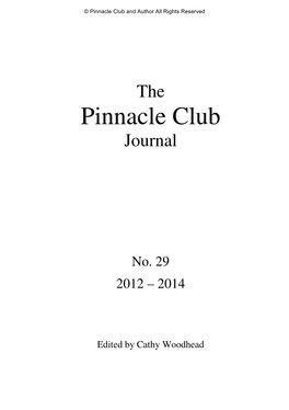 Pinnacle Club and Author All Rights Reserved