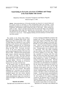 Scale-Eating in Perissodus Microlepis(Cichlidae)And Change of Its Food Habits with Growth