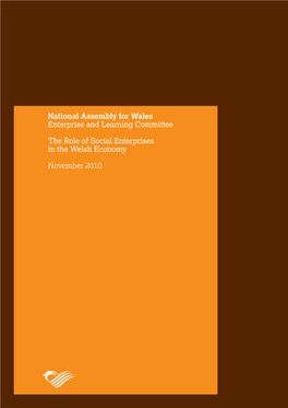 Role of Social Enterprises in the Welsh Economy
