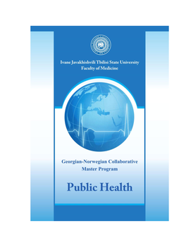 Georgian-Norwegian Collaborative Master Program ,,Public Health’’ Description