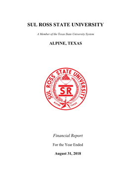 ALPINE, TEXAS Financial Report