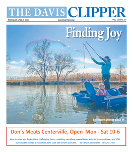 THE DAVIS CLIPPER Responded to a Call About FARMINGTON—A Man (ISSN 1061-1223) Is Published Once Weekly, on Thursday, for $35 Per Year by Clipper 9:40 P.M