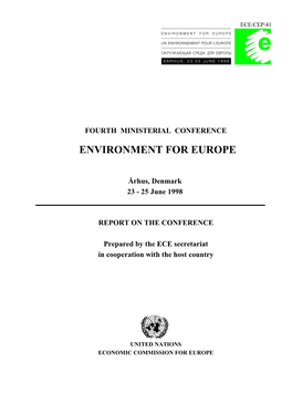 Environment for Europe