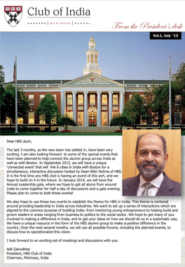 HBS Club of India, Vol. 1, July 2013 (PDF)