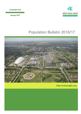 Milton Keynes Population Bulletin 2016-17