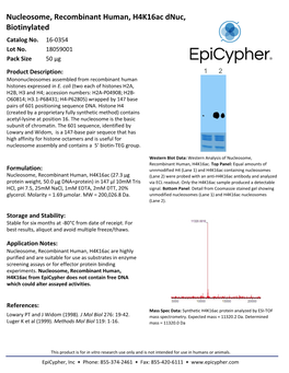 16-0354 Technical Data Sheet