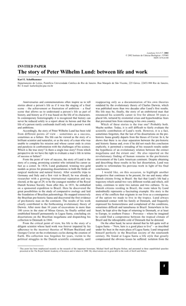 The Story of Peter Wilhelm Lund: Between Life and Work