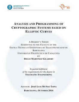 Analysis and Programming of Cryptographic Systems Based On