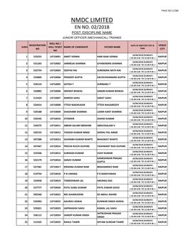 Nmdc Limited En No