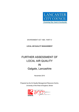 Galgate Further Assessment Report