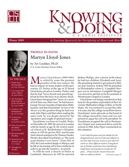 Martyn Lloyd-Jones by Art Lindsley, Ph.D