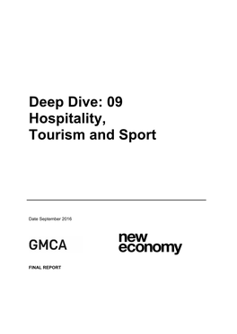 Deep Dive Assessment of the Hospitality, Tourism and Sport Sector