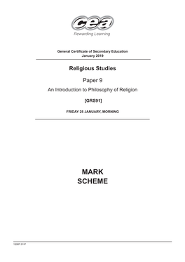 12087.01 MS GCSE Religious Studies Paper 9 GRS91 January 2019.Indd