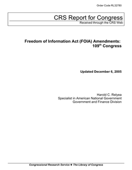 Amendments: 109Th Congress