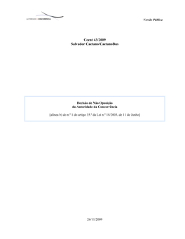 Ccent 43/2009 Salvador Caetano/Caetanobus