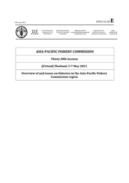 Issues in Fisheries in the Asia-Pacific Fishery Commission Region