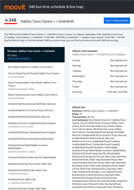 348 Bus Time Schedule & Line Route