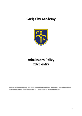 Greig City Academy