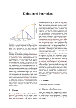 Diffusion of Innovations