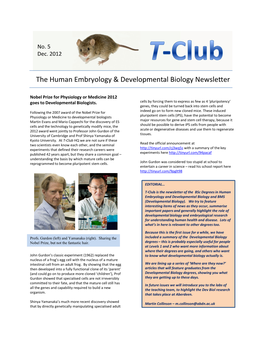 The Human Embryology & Developmental Biology Newsletter