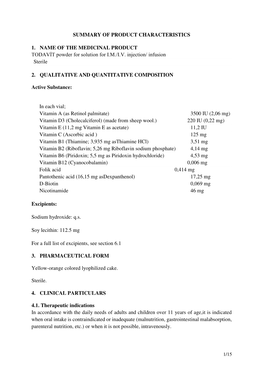 Produktinformation Todavit