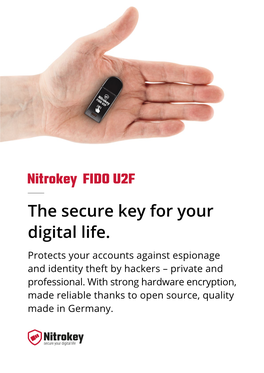 The Secure Key for Your Digital Life. Protects Your Accounts Against Espionage and Identity Theft by Hackers – Private and Professional