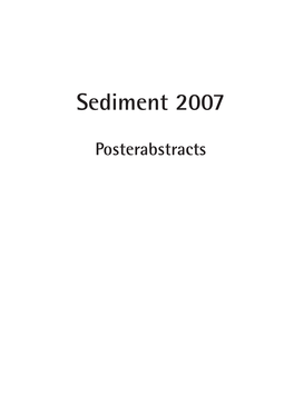 Sediment 2007