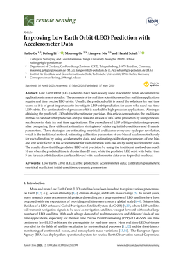 Improving Low Earth Orbit (LEO) Prediction with Accelerometer Data