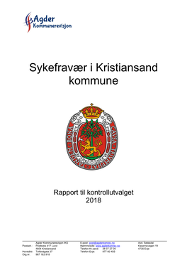 Sykefravær I Kristiansand Kommune