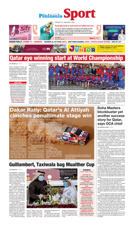 Qatar Eye Winning Start at World Championship