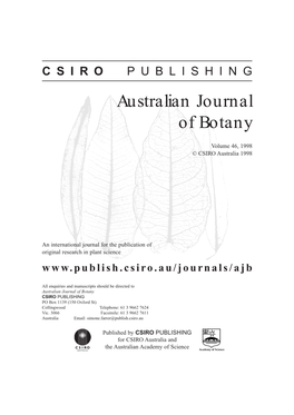 Australian Journal of Botany