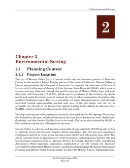Environmental Setting 2