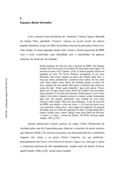 2. Cazuza E Barão Vermelho Com O Mesmo Nome De Batismo