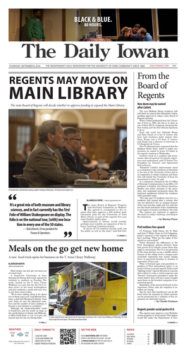 Daily Iowan (Iowa City, Iowa), 2016-09-08