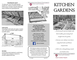 Kitchen Gardens Contain Smaller Plants, and and Garage, for Instance