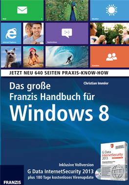 Das Große Franzis Handbuch Für Windows 8 60190-0 Titelei X 13.09.12 13:41 Seite 3