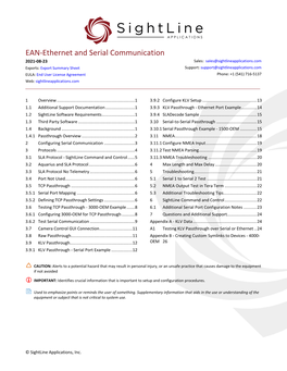 EAN-Ethernet and Serial Communication